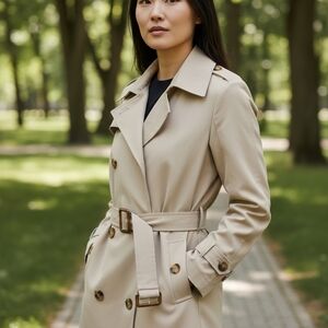 NWOT Classic Tan Trench Coat